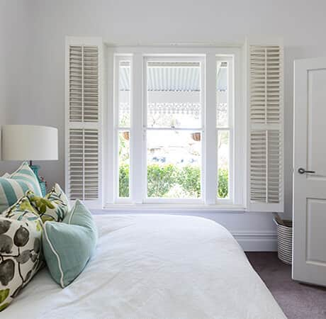 Bedroom shutters