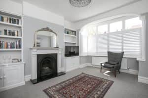 Living Room Bay window shutters