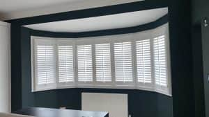 Curved Bay Window Bedroom Shutters