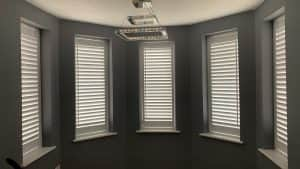 Curved Bedroom Bay Window Shutters