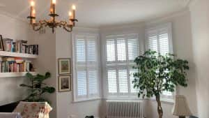 Tier-on-Tier Bay Window Shutters