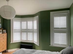 Tier-on-Tier Bay Window Shutters