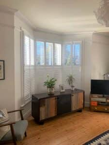 MDF Tier-on-Tier Bay Window Shutters